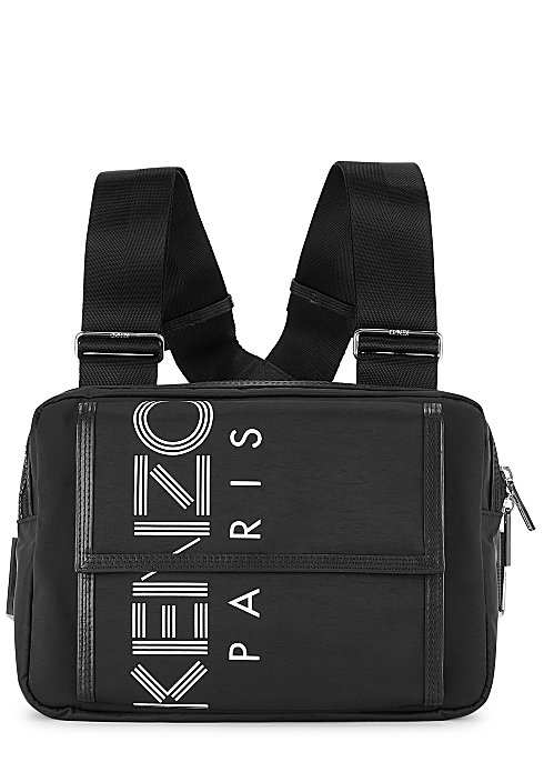 BALO KENZO Black logo nylon chest bag