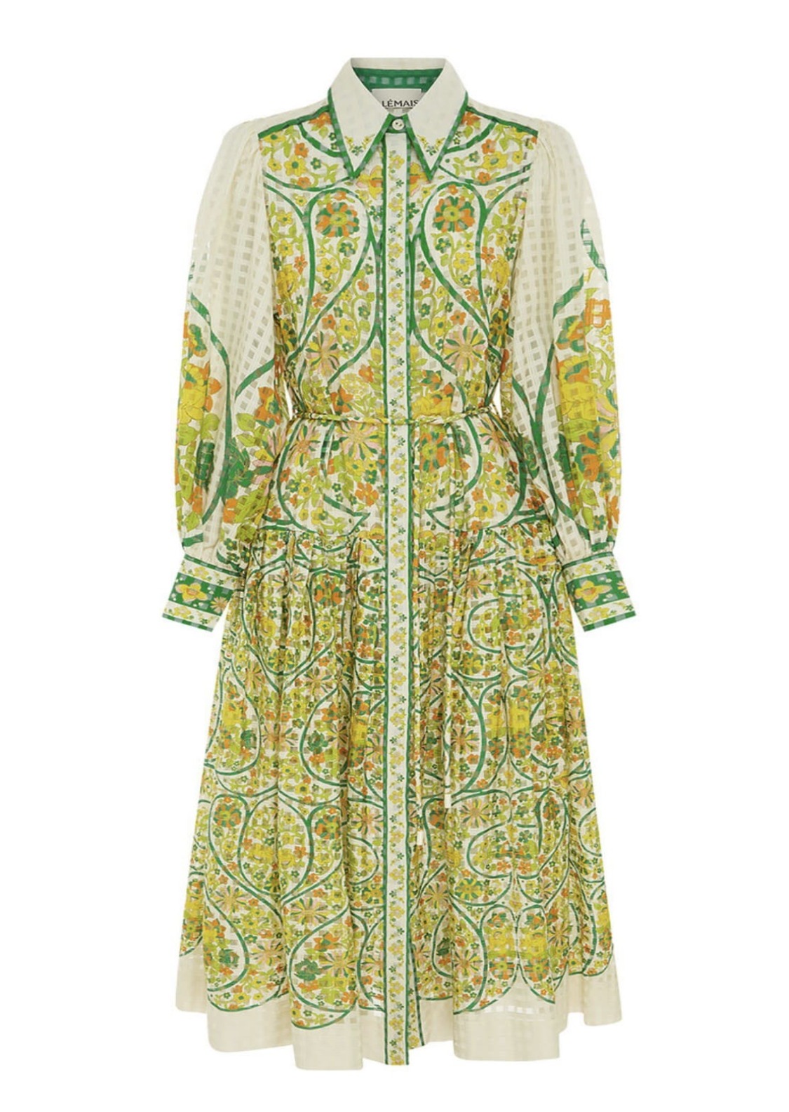 VÁY ALEMAIS HỌA TIẾT KẺ SỌC IN SILK High Classy