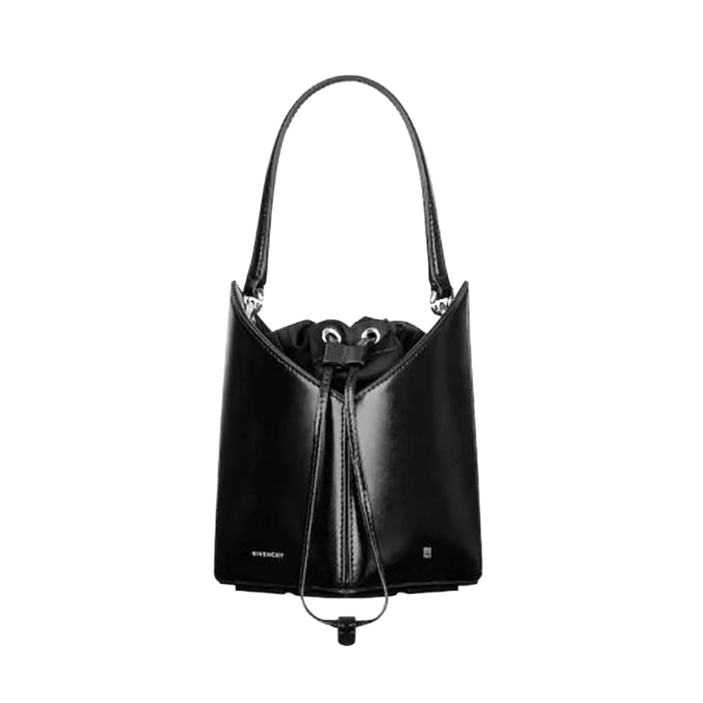 TÚI Givenchy Women Mini Cut Out Bucket Bag in Box Leather-Black