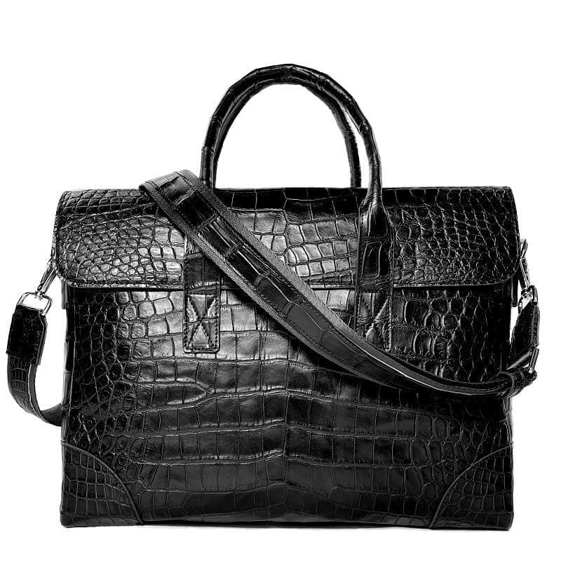 Túi đeo chéo du lịch dành cho doanh nhân được làm thủ công màu đen