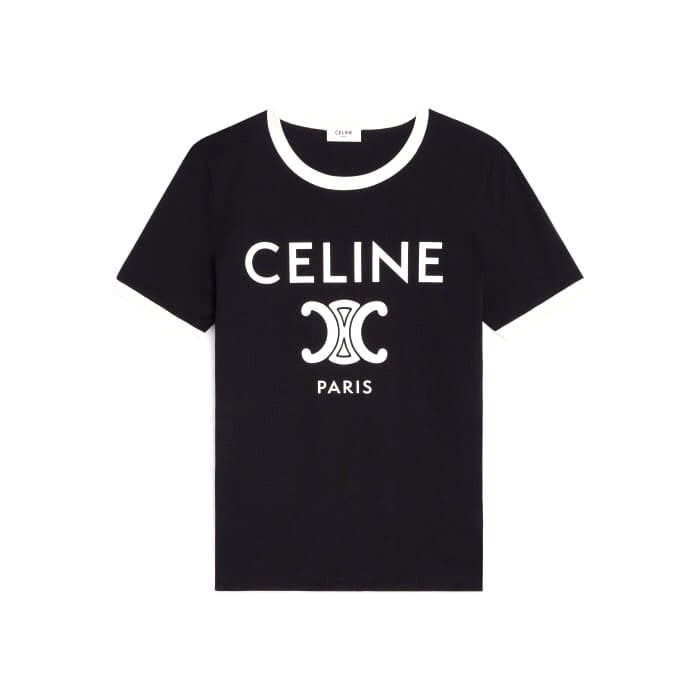 ÁO CELINE LOGO T SHIRT BLACK