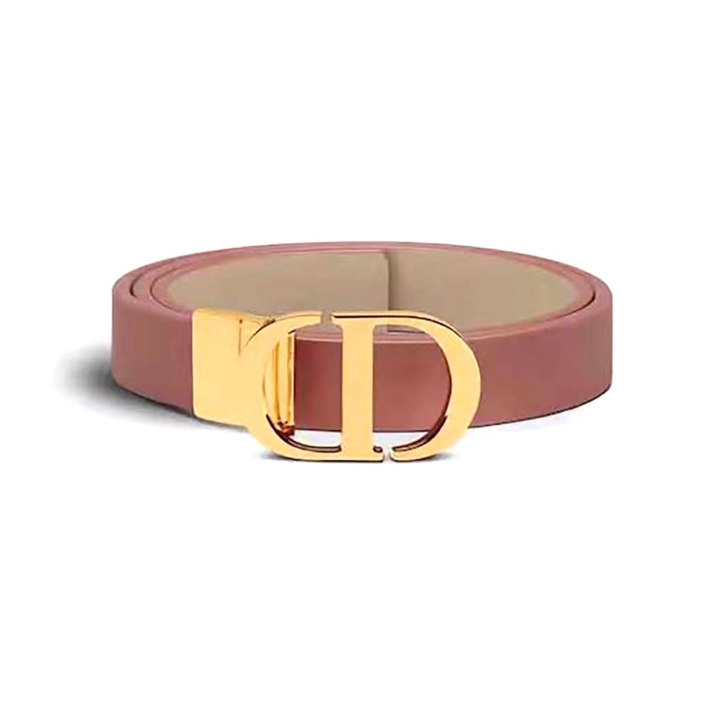 DÂY LƯNG Dior Women 30 Montaigne Reversible Belt Pink and Ethereal Beige Smooth Calfskin 20 MM