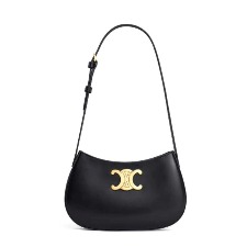 TÚI Celine Women Medium Tilly Bag in Shiny Calfskin-Black