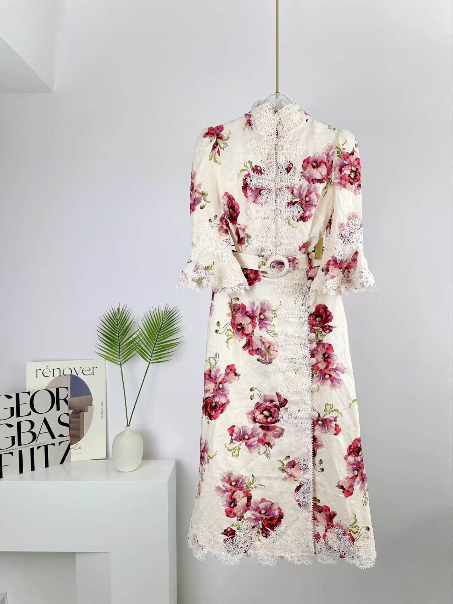 VÁY ZIMMERMANN Vintage Flower Long Sleeve Long Dress High Classy