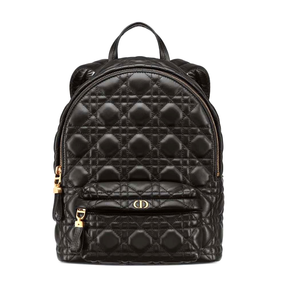 BALO Dior Women Small Dior Backpack Black Cannage Lambskin