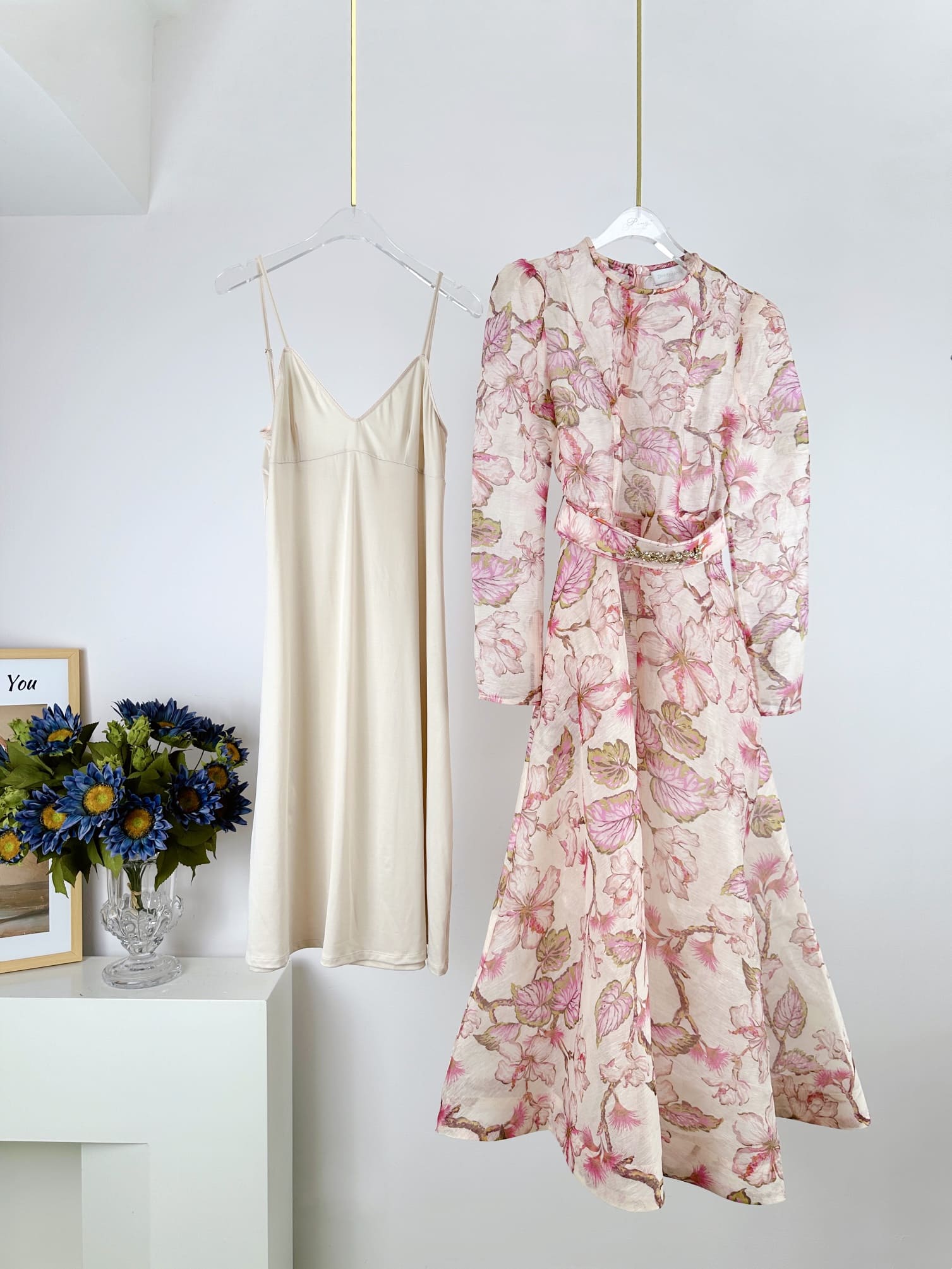 VÁY ZIMMERMANN Vintage Flower White Mid Dress High Classy