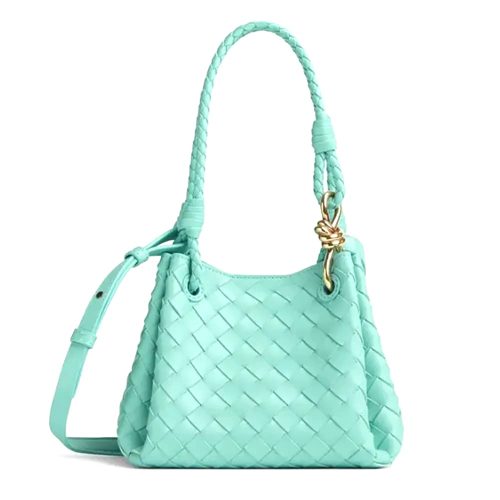 TÚI Bottega Veneta Women Small Andiamo Parachute- Green oasis