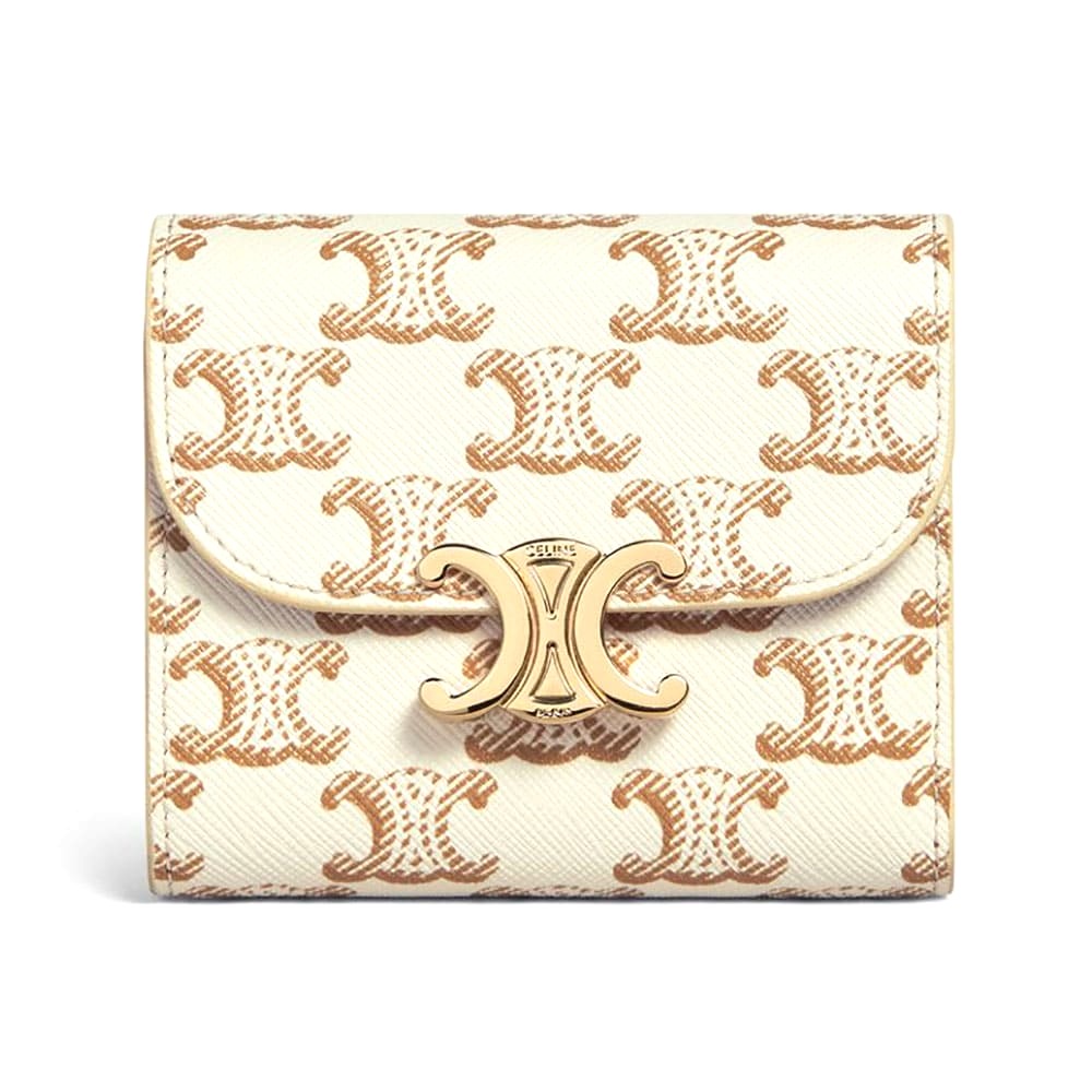 Ví Celine Women Small Triomphe Wallet in Triomphe Canvas