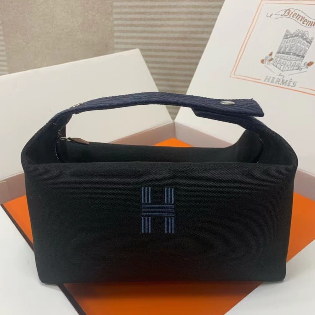 TÚI HERMES TROUSSE DE TOILETTE BRIDE A BRAC PM H MÀU ĐEN