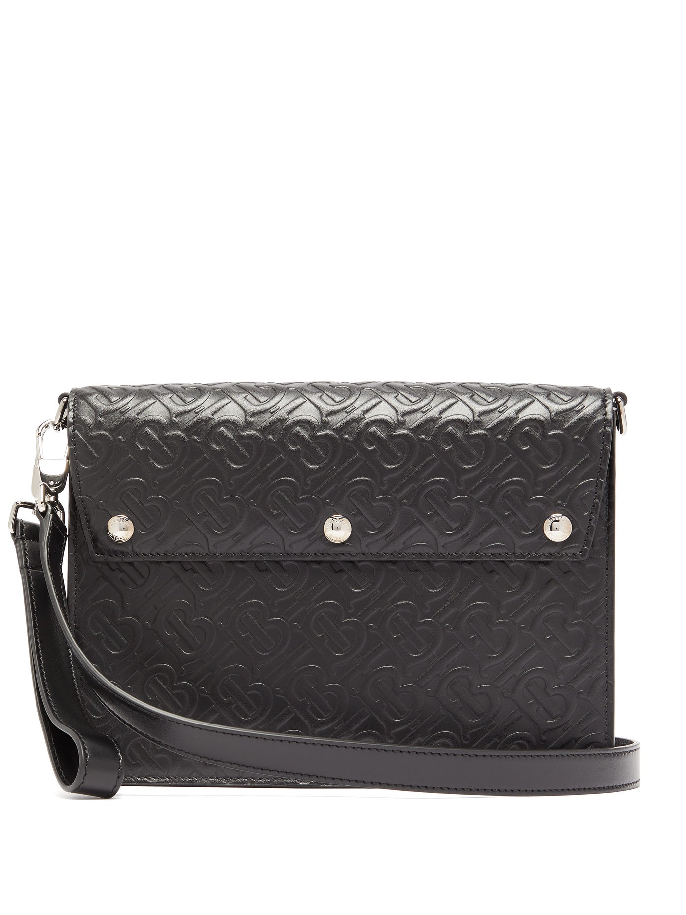VÍ BURBERRY TB-embossed leather cross-body bag