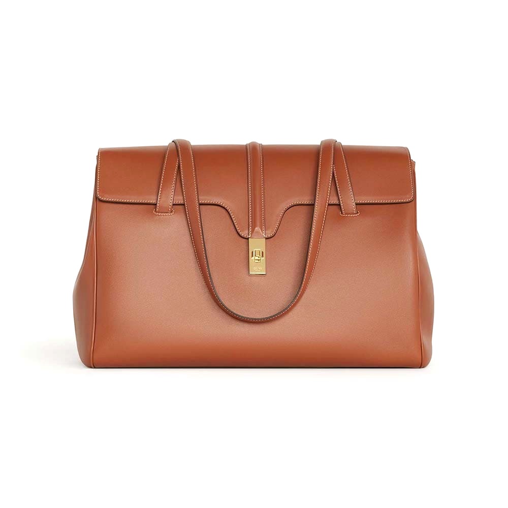 TÚI Celine Women Large Soft 16 Bag in Smooth Calfskin-Brown