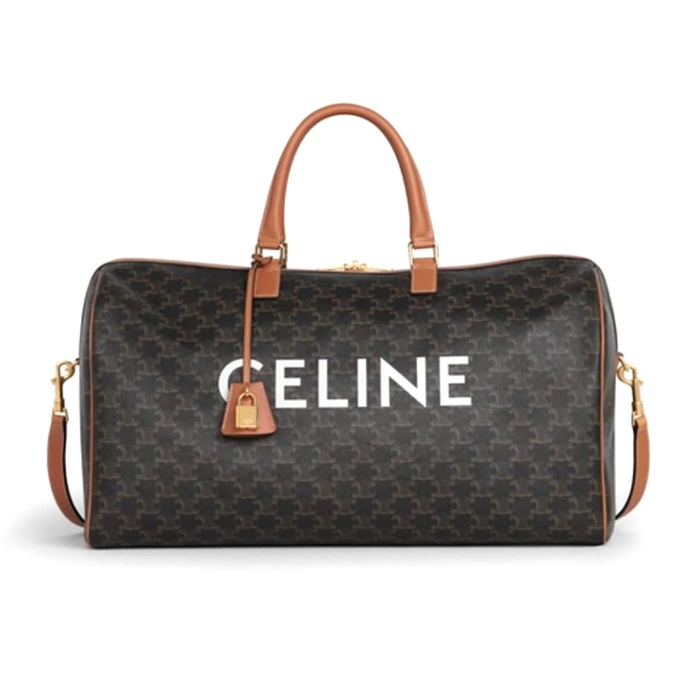 TÚI Celine Women Large Voyage Bag in Triomphe Canvas with Celine Print
