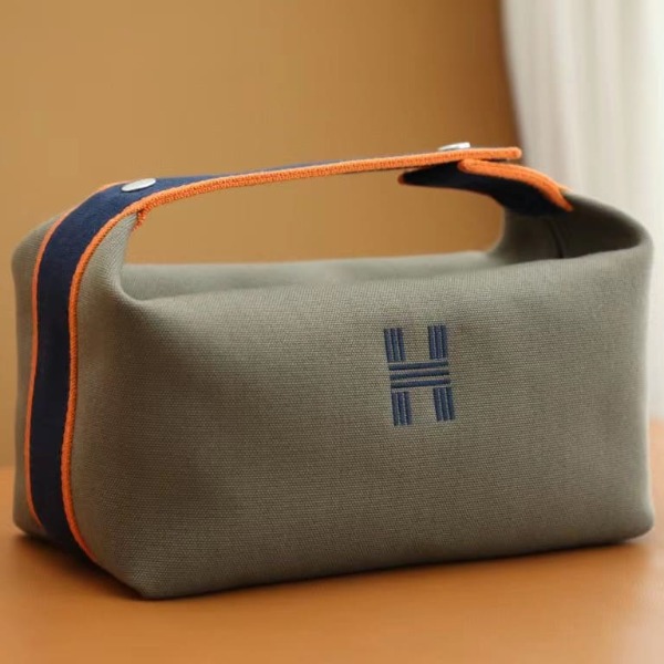 TÚI HERMES TROUSSE DE TOILETTE BRIDE A BRAC PM H MÀU XANH