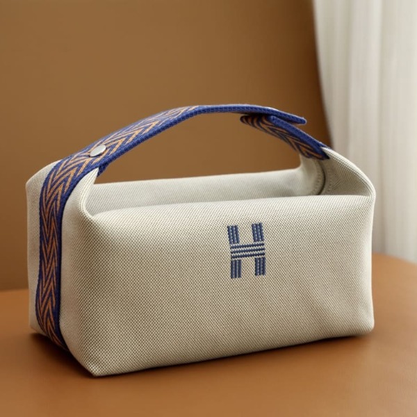 TÚI HERMES TROUSSE DE TOILETTE BRIDE A BRAC PM H MÀU XANH
