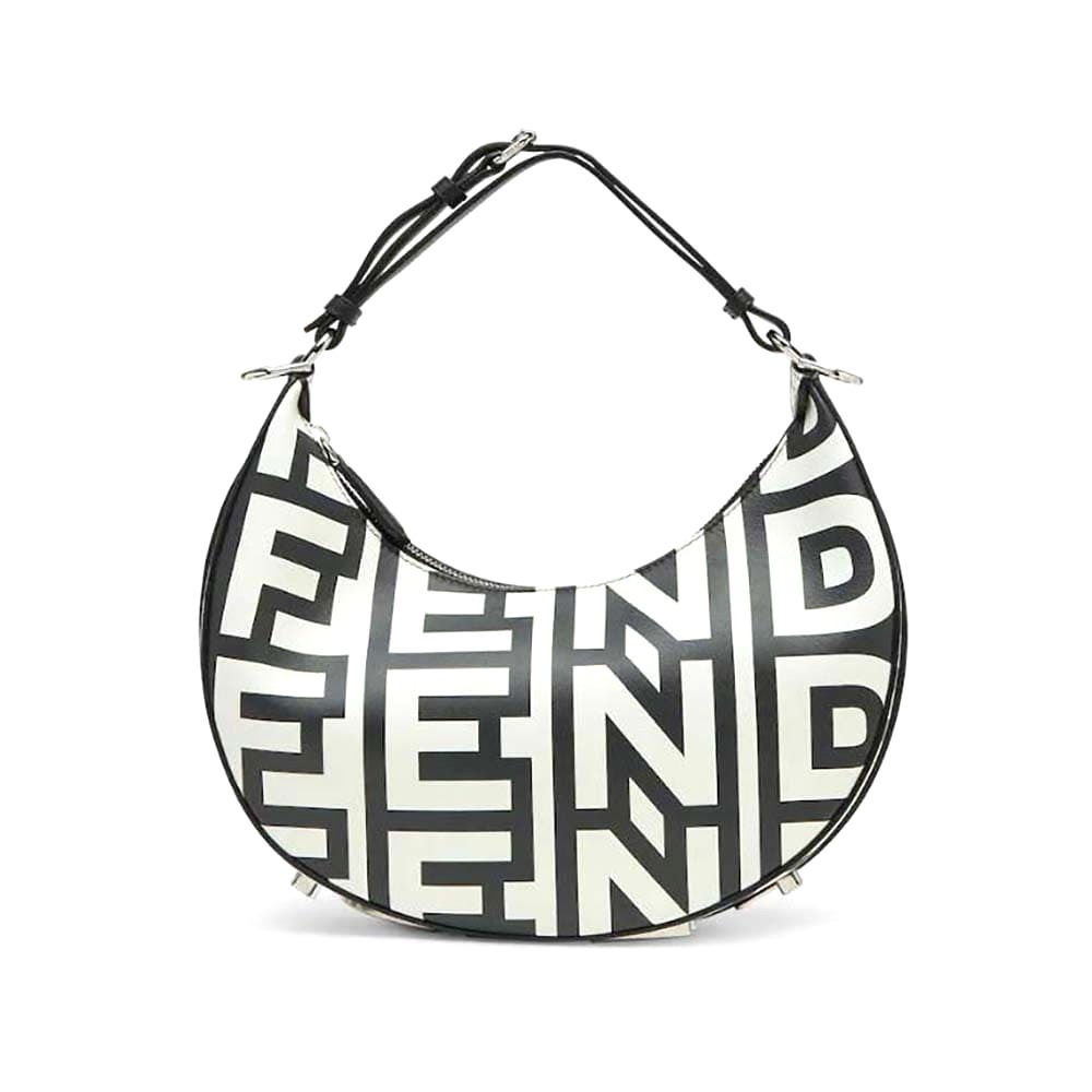 TÚI FENDI Women Fendigraphy Small Two-Tone Printed Leather Fendi Roma Capsule Bag