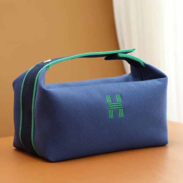 TÚI HERMES TROUSSE DE TOILETTE BRIDE A BRAC PM H MÀU XANH LÁ CÂY