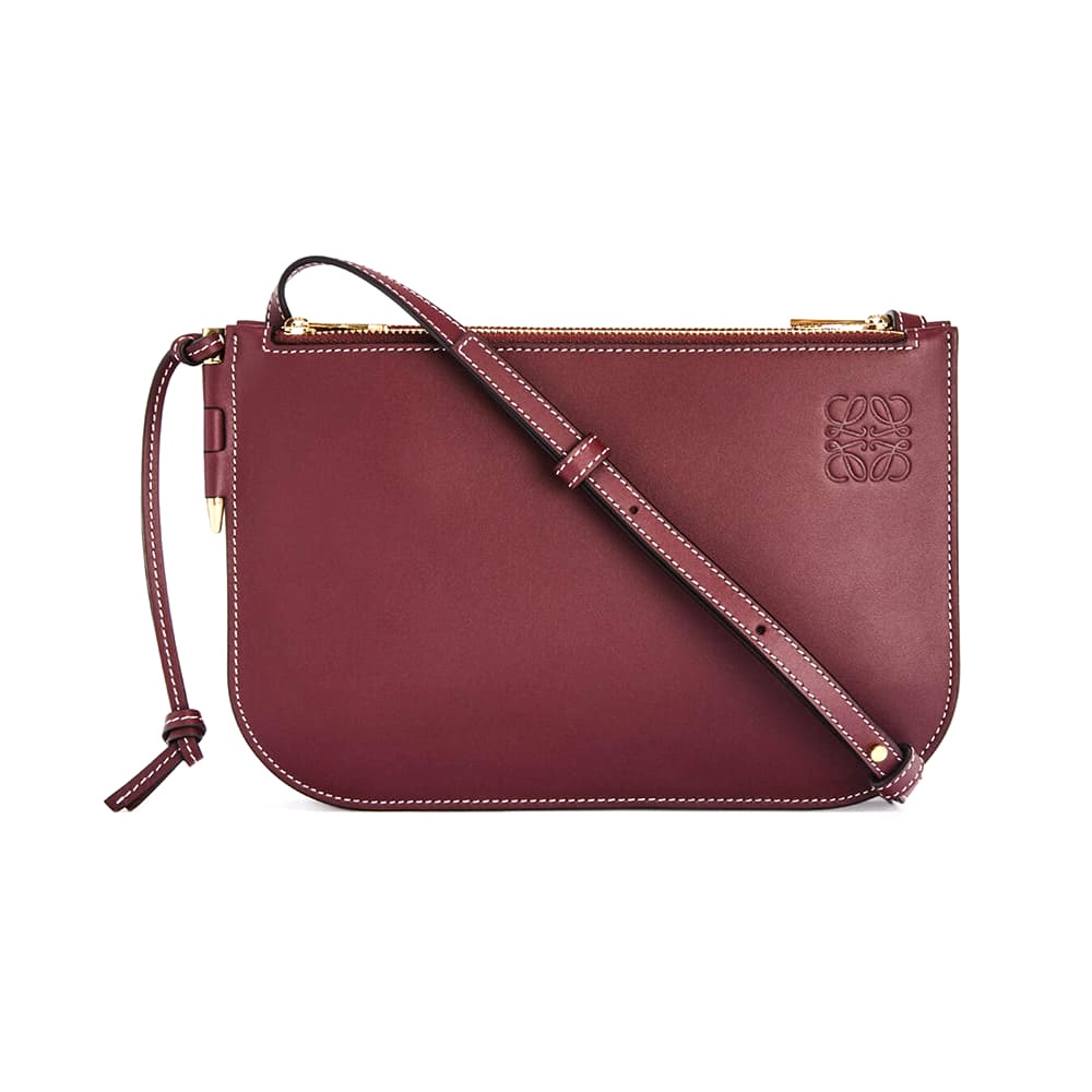 TÚI Loewe Women Gate Double Zip Pouch in Soft Calfskin