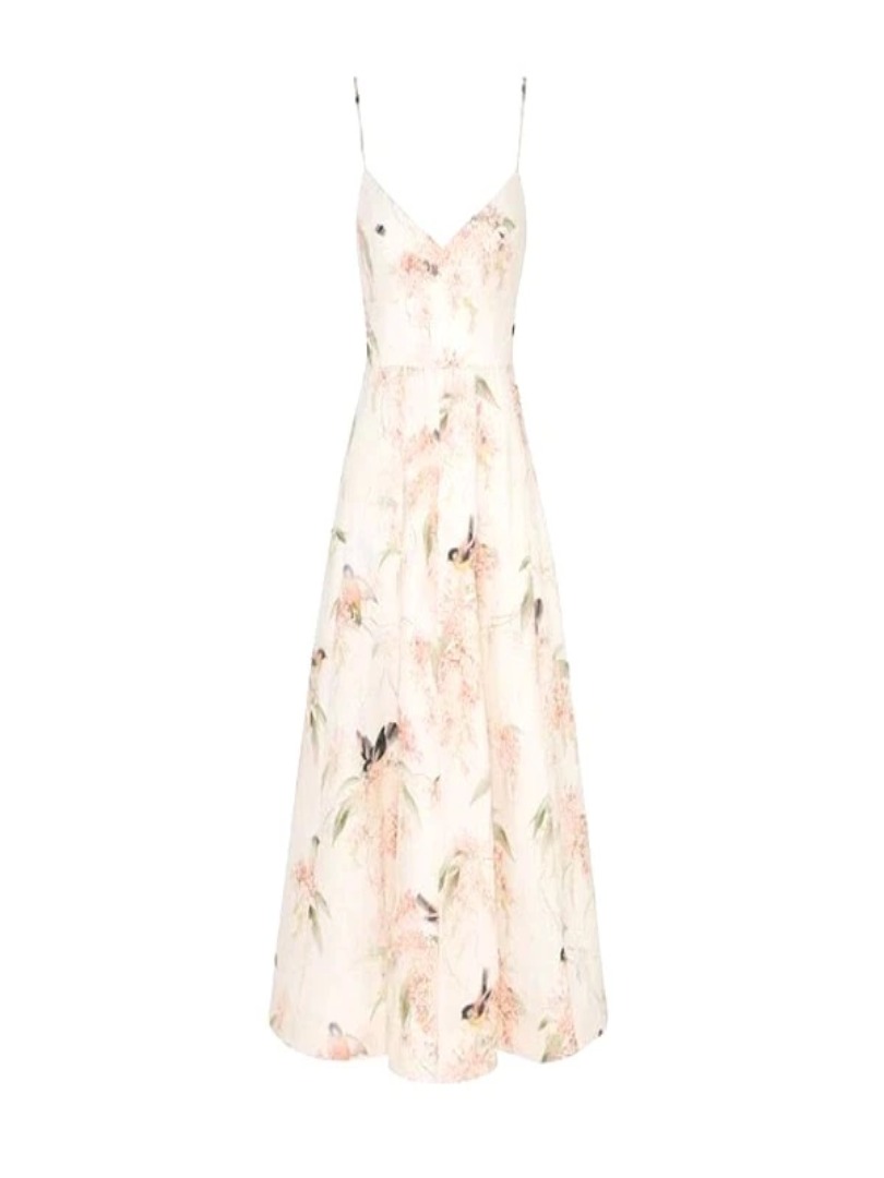 VÁY ZIMMERMANN HAI DÂY BIRDS AND FLOWERS High Classy