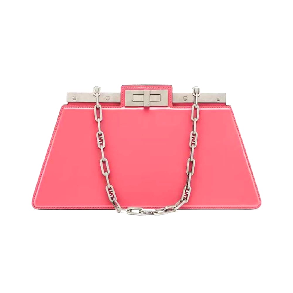 TÚI FENDI Women Peekaboo Cut Medium Pink Leather Bag