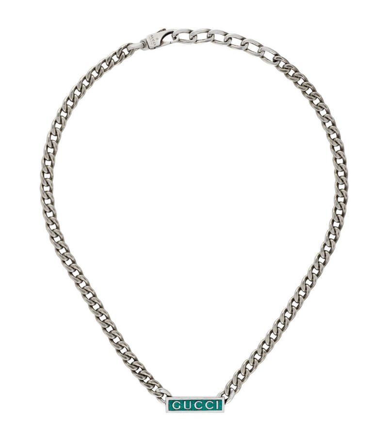 Vòng cổ GUCCI  Sterling Silver Logo Necklace