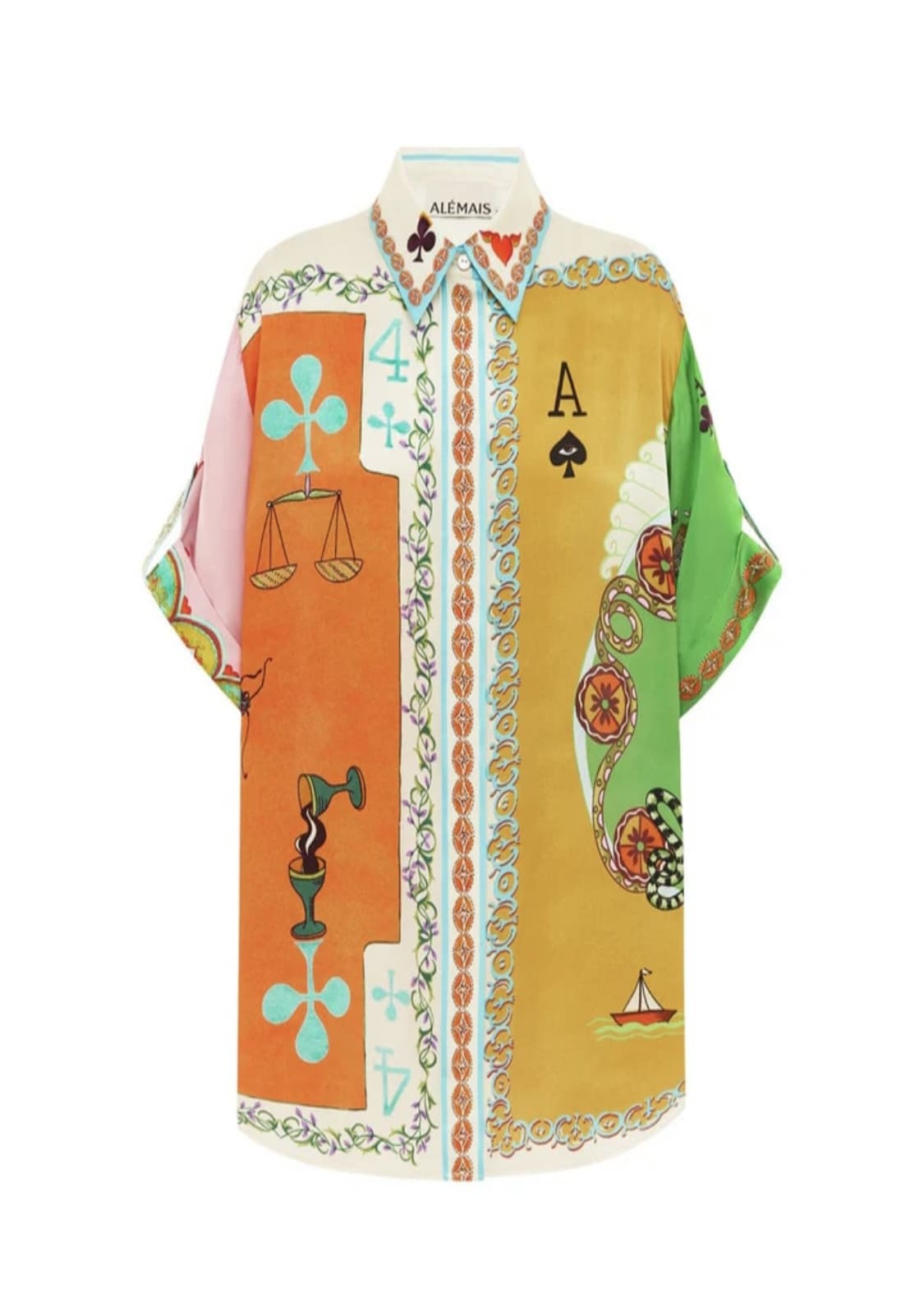 Bộ đồ quân bài Pocker lụa satin ALEMAIS High Classy
