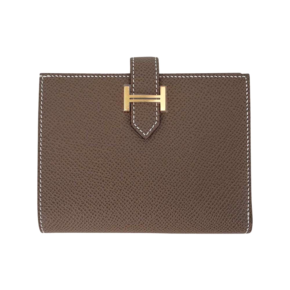 Ví Hermes Bearn Compact Wallet Black Palladium Hardware Epsom Leather