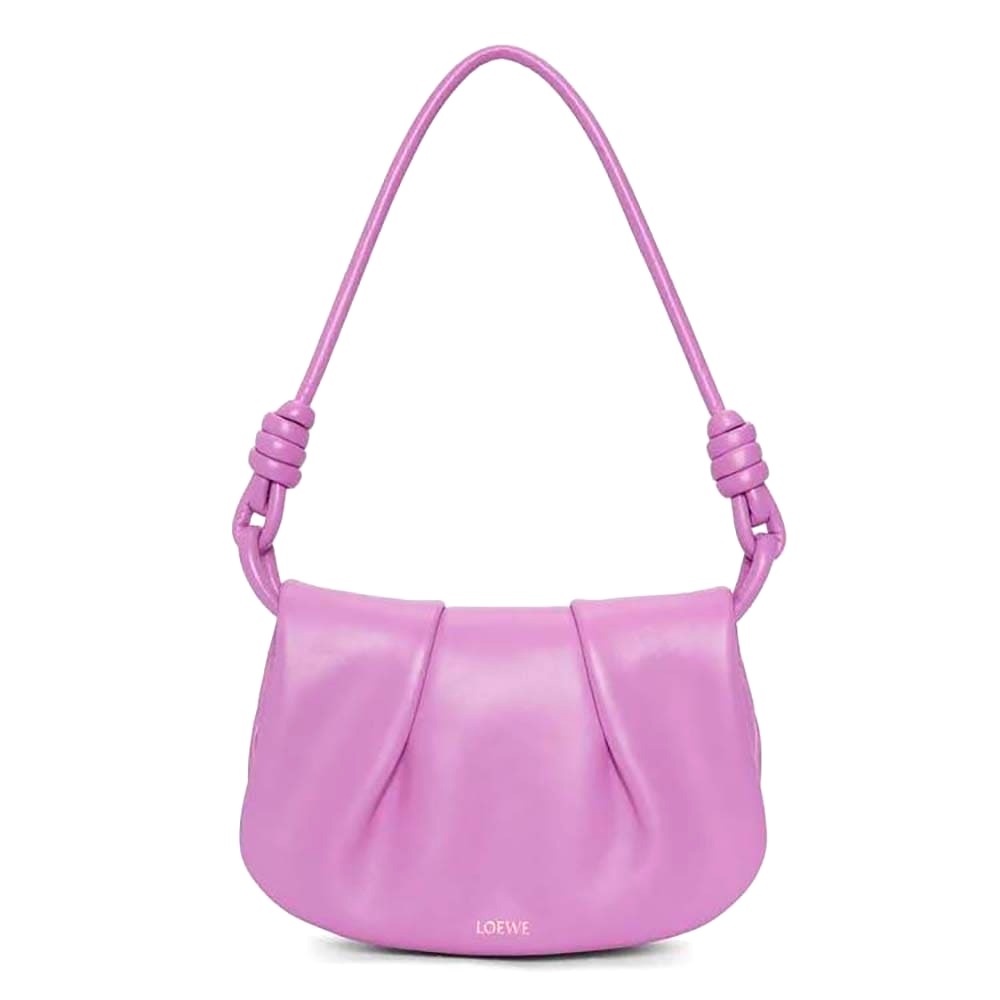 TÚI LOEWE Paseo Satchel bằng da bê Nappa màu tím