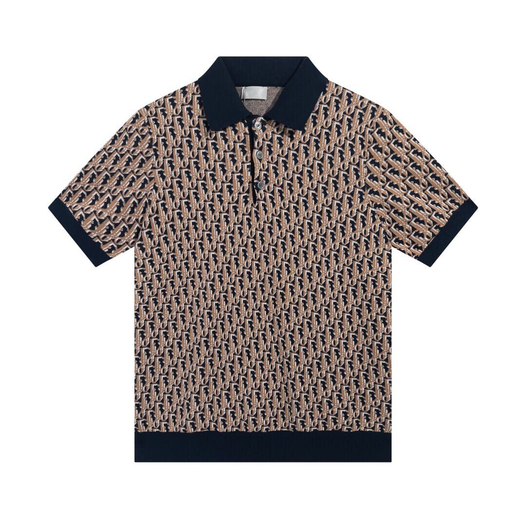 ÁO DIOR OBLIQUE POLO SHIRT MÀU NÂU UNISEX