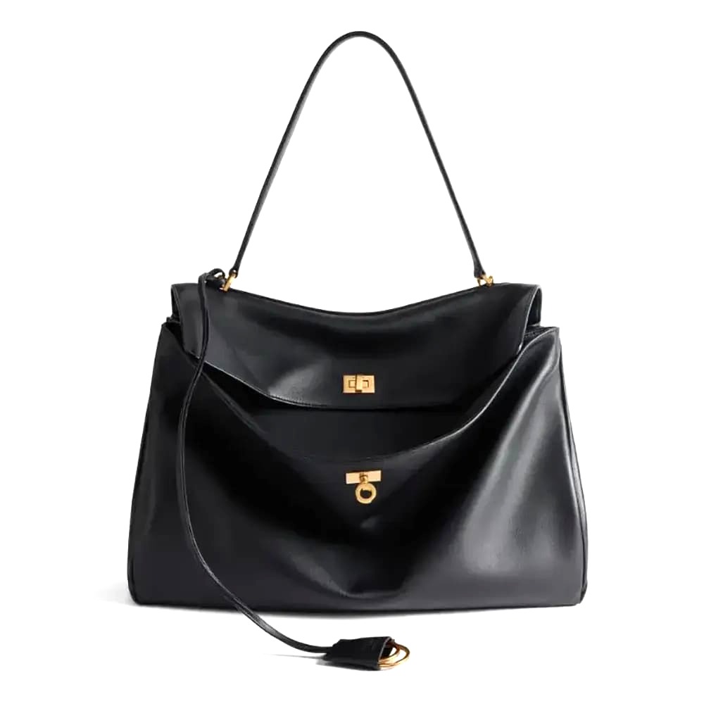 TÚI BALENCIAGA Rodeo Large Handbag in Black