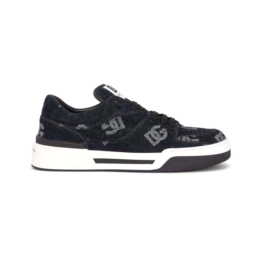 GIÀY DOLCE & GABBANA Men New Roma Sneakers with Denim Logo