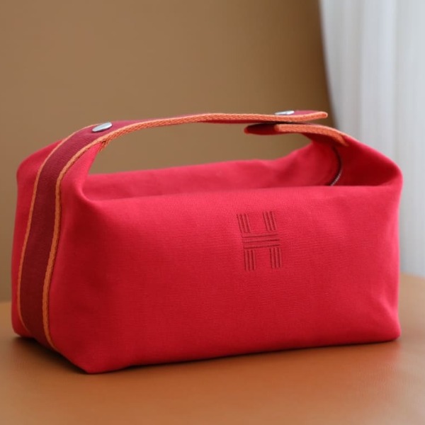 TÚI HERMES TROUSSE DE TOILETTE BRIDE A BRAC PM H MÀU ĐỎ