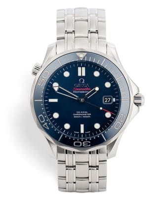 Đồng hồ Omega Seamaster 300 Master Co-Axial mặt số màu xanh