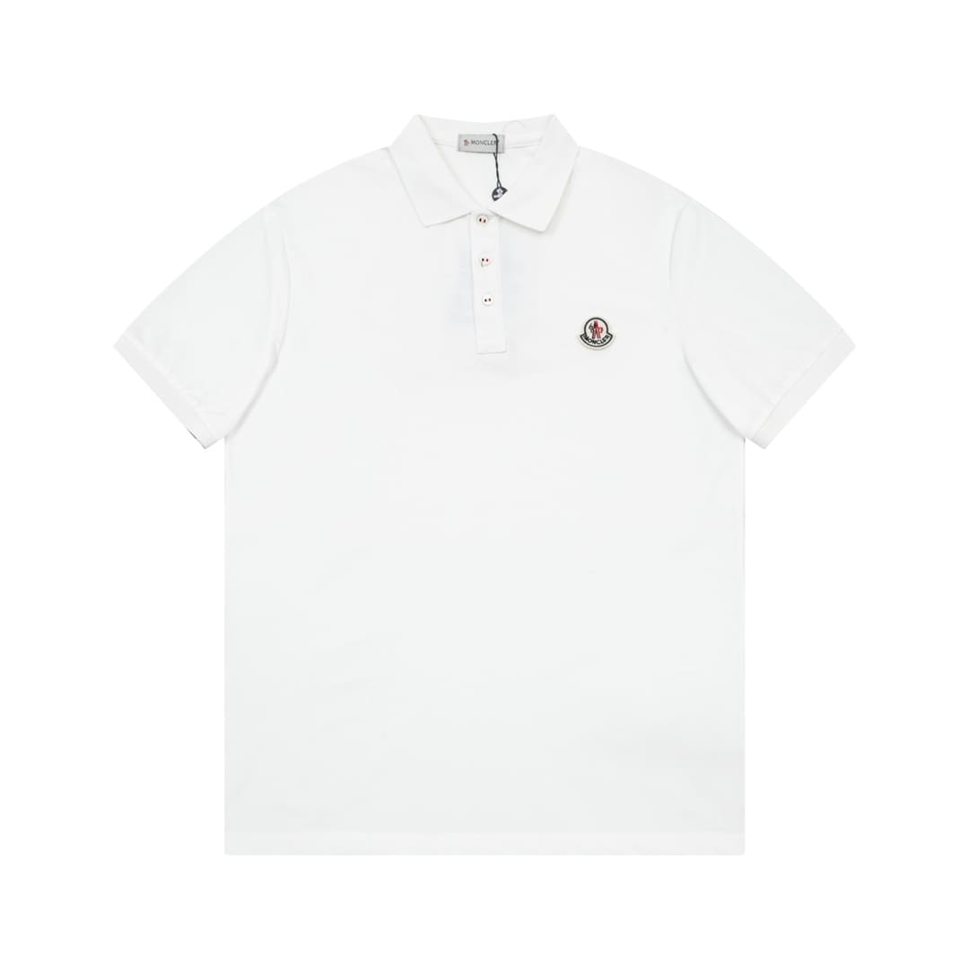 ÁO MONCLER POLO SHIRT WHITE MÀU TRẮNG