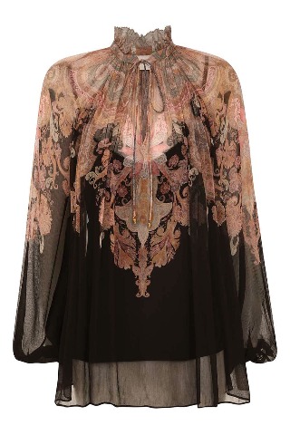 ÁO ZIMMERMANN FLORAL PRINT LONG PARTY High Classy