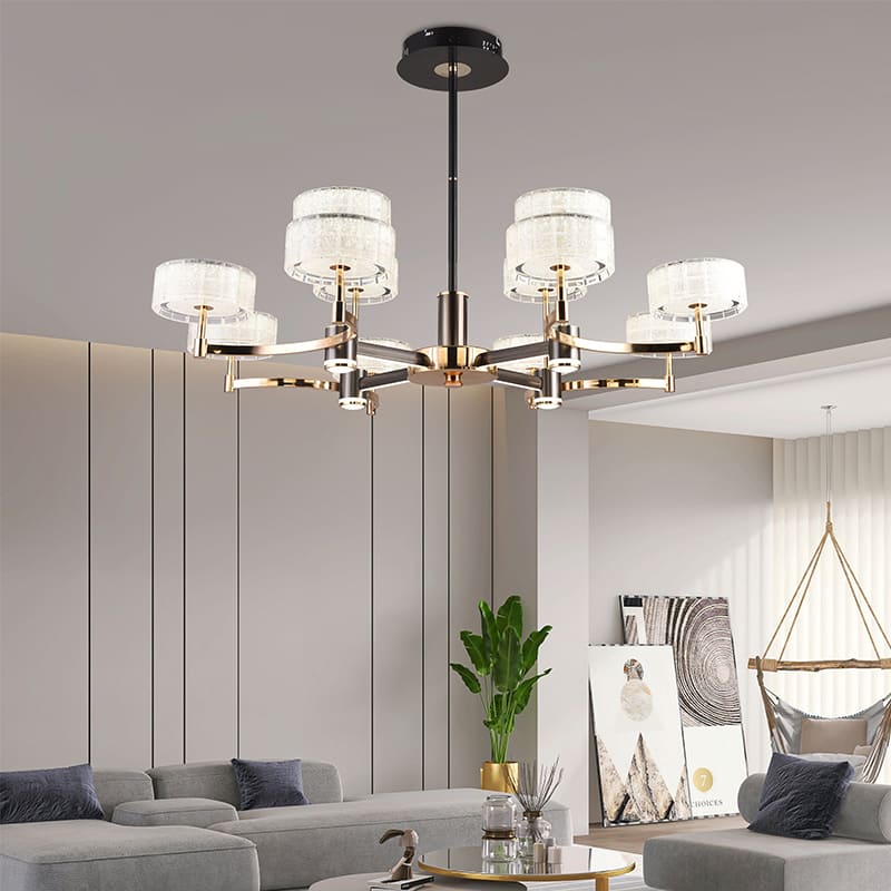 Đèn Chùm pha lê phòng ngủ,phòng khách sang trọng phong cách Bắc Âu S121(Liên hệ để được giá tốt nhất)