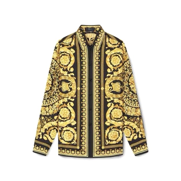 ÁO VERSACE BAROCCO SILK LỤA DÂU TẰM