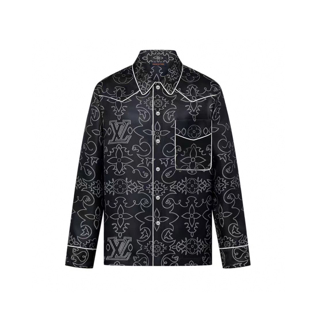 ÁO LOUIS VUITTON SILK LỤA DÂU TẰM