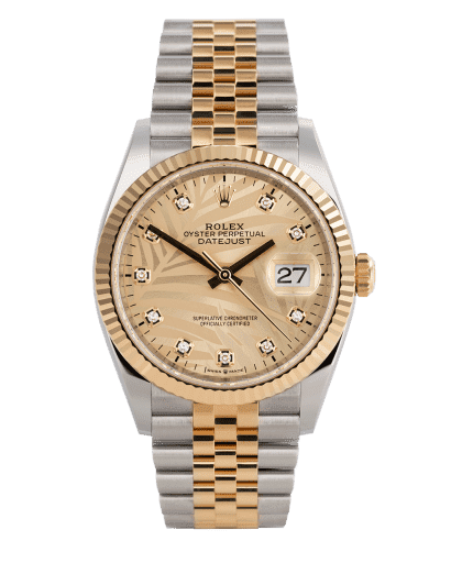 Đồng hồ Rolex Datejust Palm Dial 36 mặt số họa tiết cây dừa