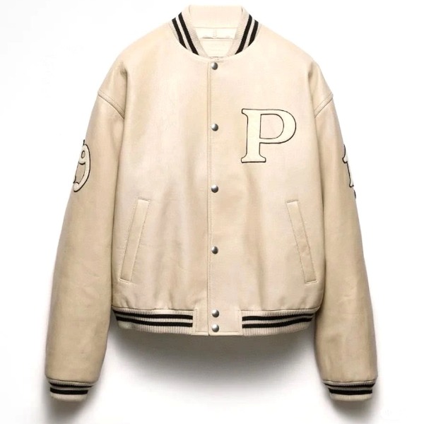 ÁO PRADA BOMBER LEATHER JACKET TOP QUALITY AAA