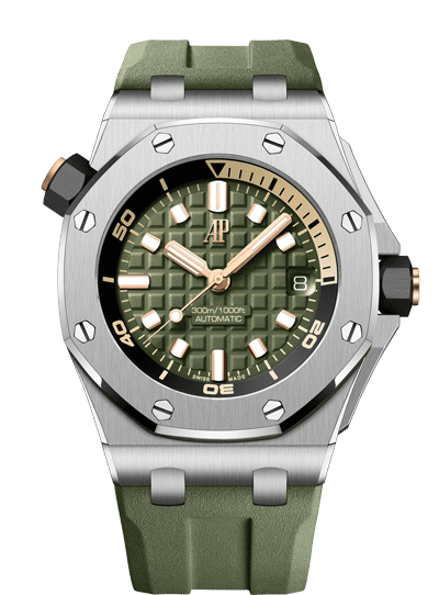 Đồng hồ Ademars Piguet Royal Oak Offshore Diver mặt số màu xanh green