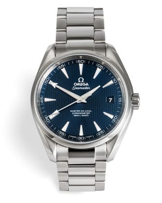 Đồng hồ Omega Seamaster Aqua Terra mặt số màu xanh