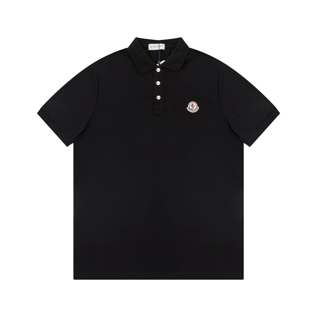 ÁO MONCLER POLO SHIRT BLACK MÀU ĐEN