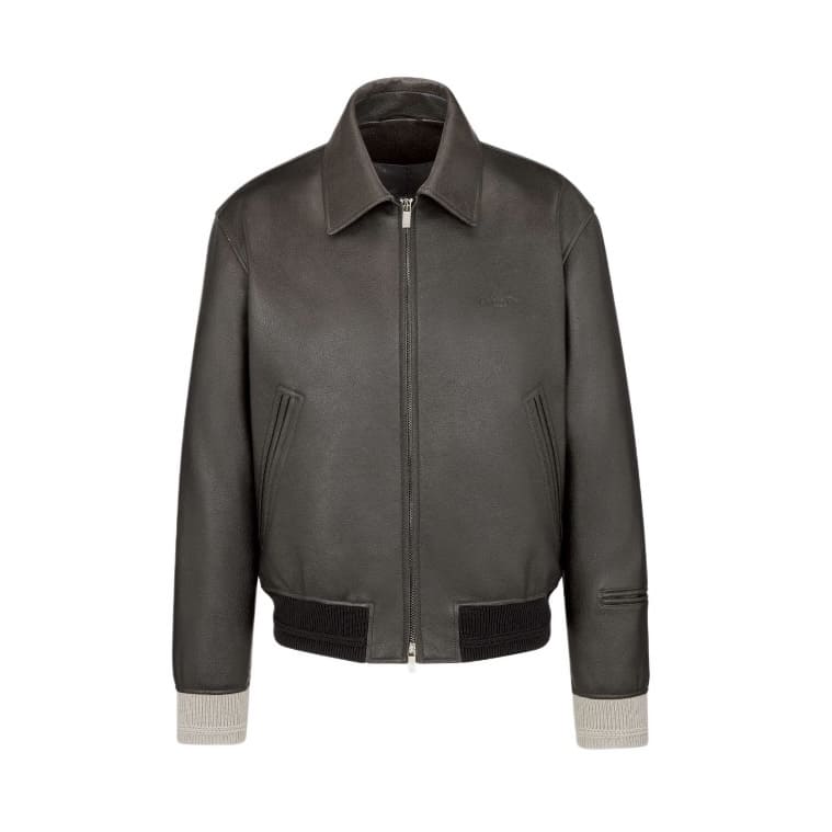 ÁO DIOR BOMBER LEATHER JACKET TOP QUALITY AAA