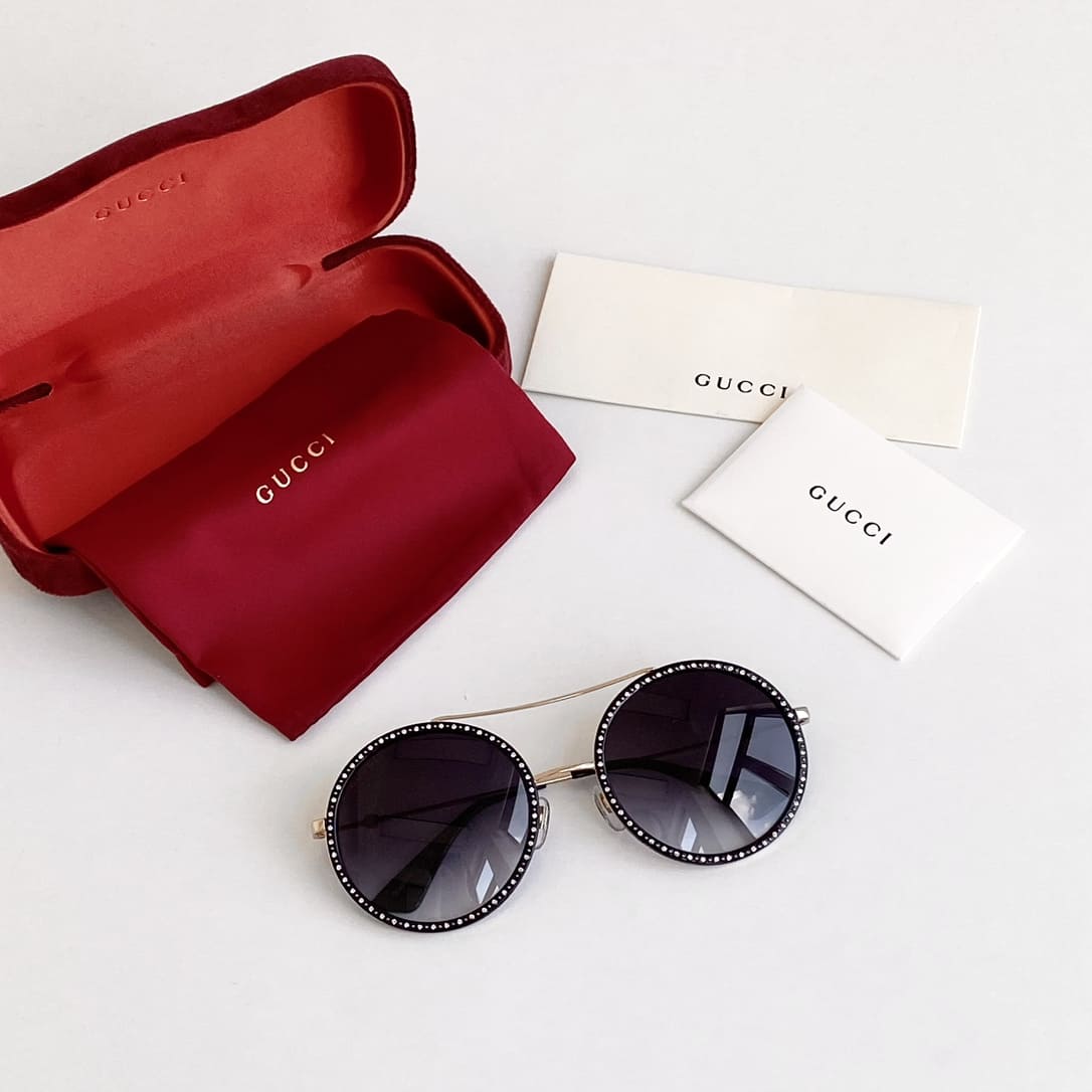 Kính GUCCI GOLD FRAME HIGH CLASSY AAA