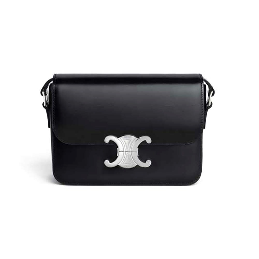 TÚI Celine Women Teen Triomphe Bag in Shiny Calfskin