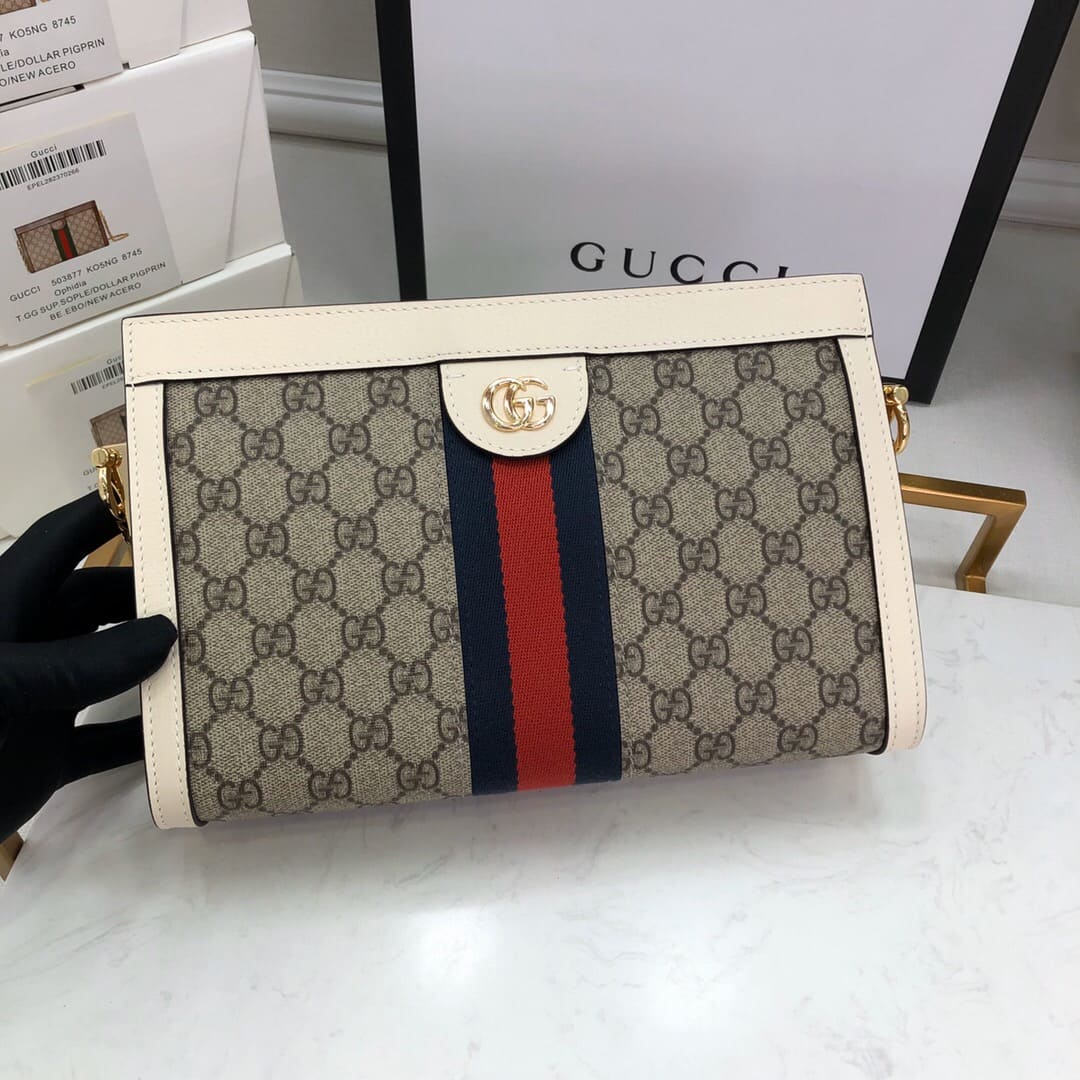 TÚI Gucci Ophidia GG small shoulder bag white Top Quality