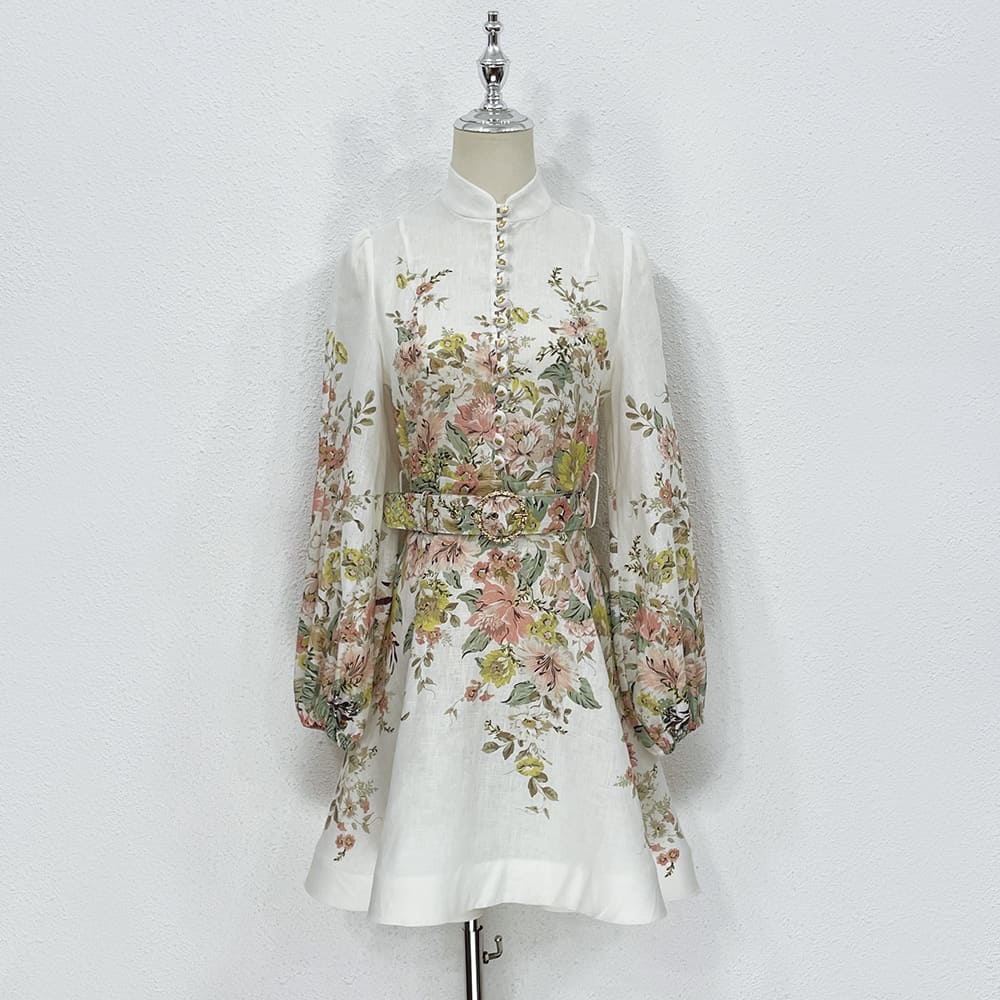 VÁY ZIMMERMANN Vintage Flower Long Sleeve Long Dress High Classy