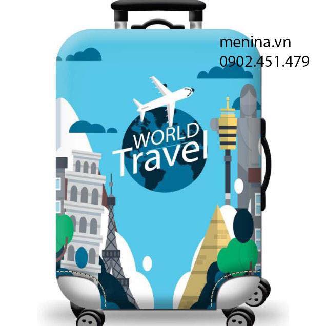 Túi Vải Bọc Vali - Áo Che Vali Du Lịch Thời Trang
