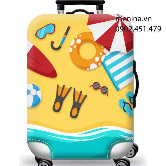 Túi Vải Bọc Vali - Áo Che Vali Du Lịch Thời Trang