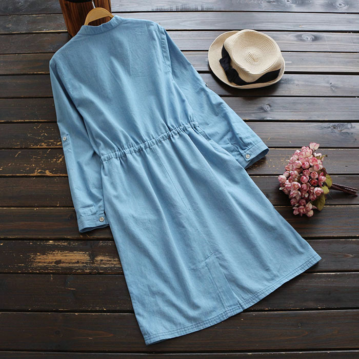 Váy Nữ Denim Linen Thời Trang